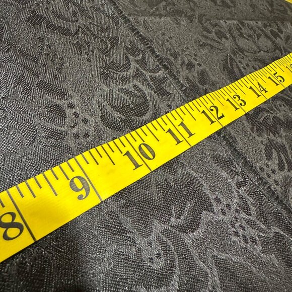 Set of 3 Black Brocade Table Runner Elegant Sophisticated 12" x 72" Paisley EUC - Picture 2 of 8